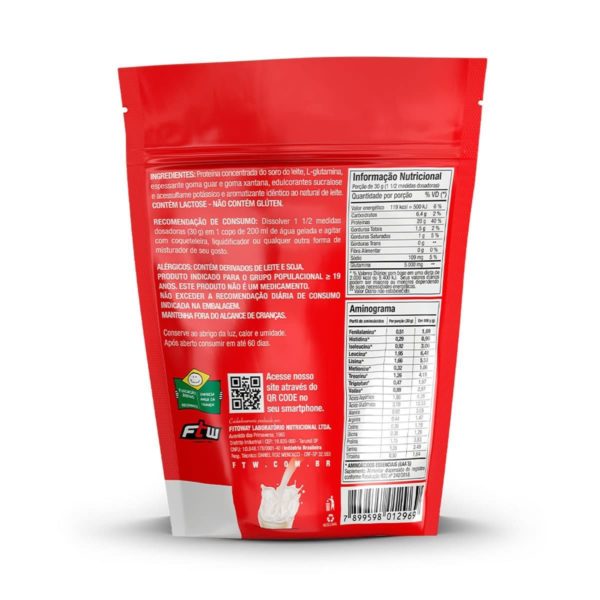 100% Whey Protein 900g Refil FTW - Image 2