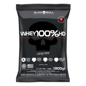 Whey 100% HD 900g refil Black Skull