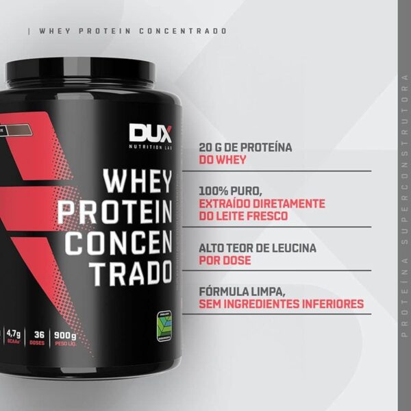 Whey Protein Concentrado 900g - Dux Nutrition - Image 2