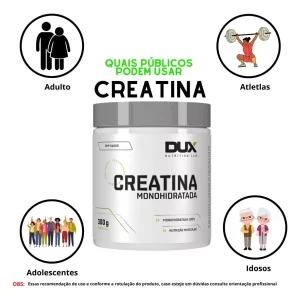 Creatina Monohidratada 100% Pura – Pote 300g Dux Nutrition