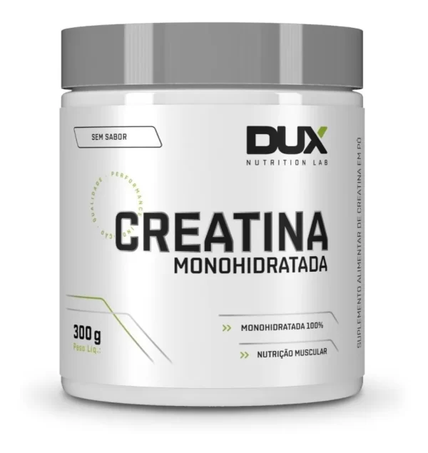 Creatina Monohidratada 100% Pura - Pote 300g Dux Nutrition