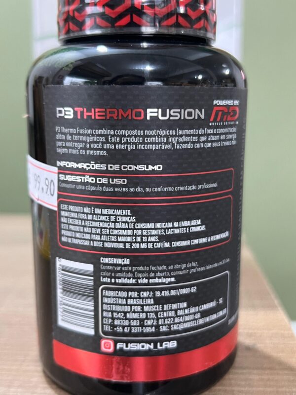 P3 Thermo Fusion 60 caps MD - Image 3