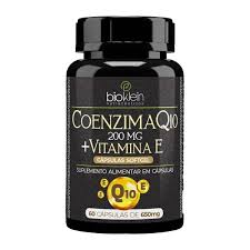 Coenzima Q10 200mg+ Vitamina E  60 Cápsulas 650mg Bioklein