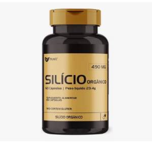 Silício Orgânico 60 caps 490mg Muwiz