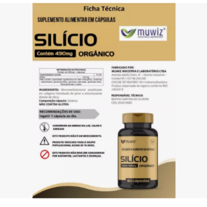 Silício Orgânico 60 caps 490mg Muwiz